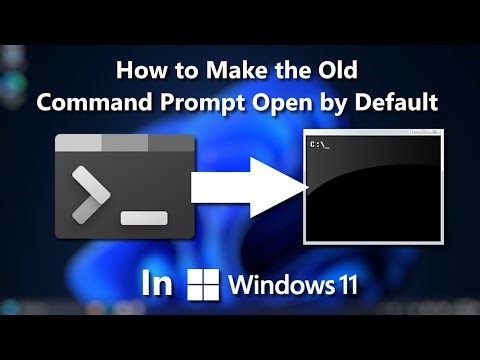 How to Make the Old Command Prompt Open by Default in Windows 11