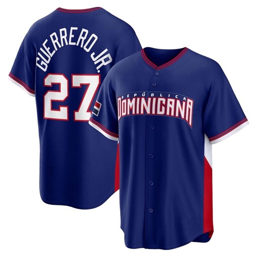 Vladimir Guerrero Jr. Dominican Republic Royalbaseball Jersey,men's/youth Size,custom Jersey - Etsy