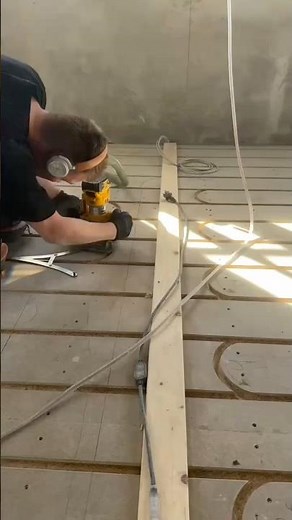 This is how a heated floor is installed
