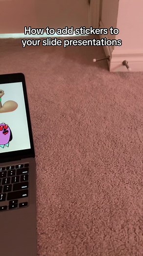 How to add stickers to your slide presentations // Follow for more! #fyp #fypシ #foryou #foryoupage #googleslideideas #googleslides #template #stickers #tutorials