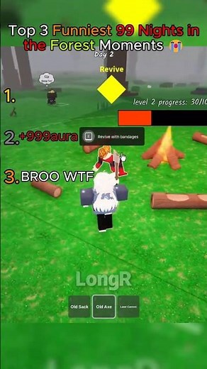 Top 3 Funniest 99 Nights inthe Forest Moments part 7 #roblox