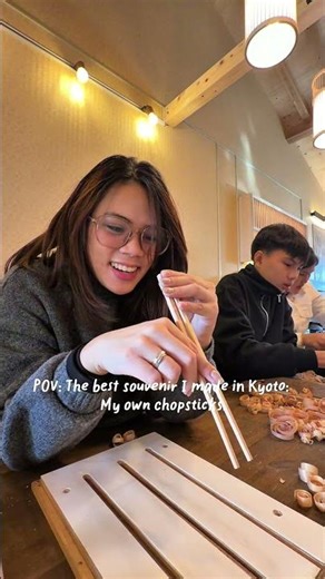 POV: the best souvenir I made in Kyoto, My own chopsticks