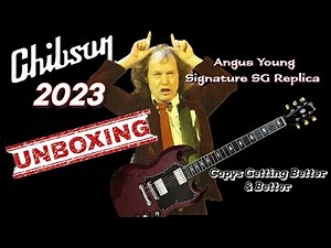 Unboxing Chibson Angus Young SG Replica: AC/DC Tribute! #RockNRoll #GuitarReview