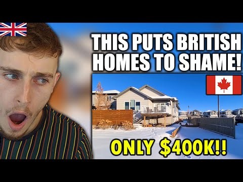Brit Reacts to House Tour Of A Typical Canadian Home