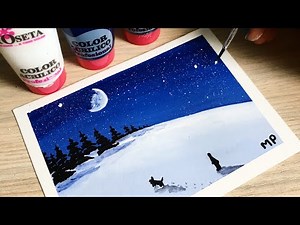 DIBUJO CON SOLO 3 COLORES: BLANCO, NEGRO Y AZUL, PARA PRINCIPIANTES