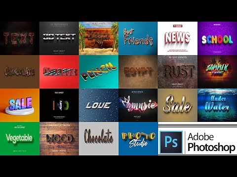 💥 3D Text effect Psd Free | Text effect photoshop psd | Full Editable 3D Text Effect Photoshop PSD 😍