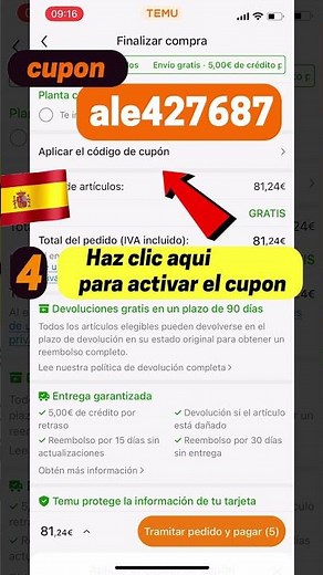 Cupón Temu España. Cómo utilizar el código descuento Temu #temu #temuspain #temuespaña