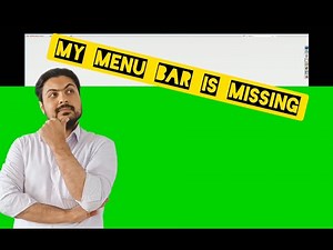 What to do when the menu bar disappears