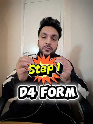 Step 1 D4 Form getting your HGV license in uk