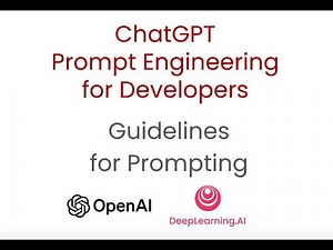 ChatGPT Prompt Engineering Chapter 2 | Guidelines | Open AI