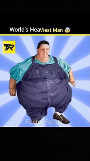 How Much Did the Heaviest Man Ever Weigh? 🤯 #worldrecord #history #shorts