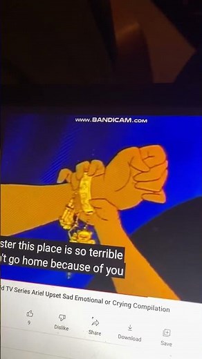 The Little Mermaid Ariel Crying