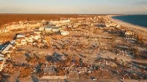 Drone footage shows homes flattened by Hurricane Michael in Mexico Beach