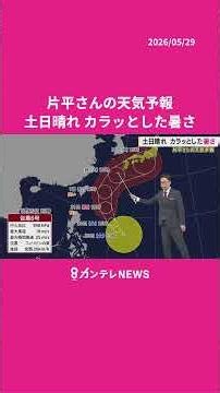 [Weather for 5/30 (Sat)] Sunny Weekend with Dry Heat #news #weather #news