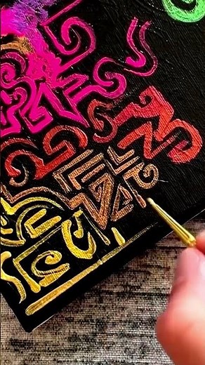 Wait for it 🤯 Abstract Colorful Art Process for Beginners