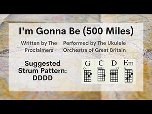 500 Miles Ukulele Play Along (Easy)