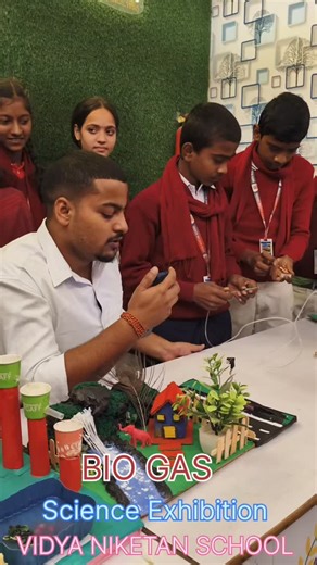 VIDYA NIKETAN on Instagram: "BIO GAS SCIENCE PROJECT EXPLANATION"