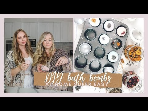 Super EASY way to make BATH BOMBS at home
