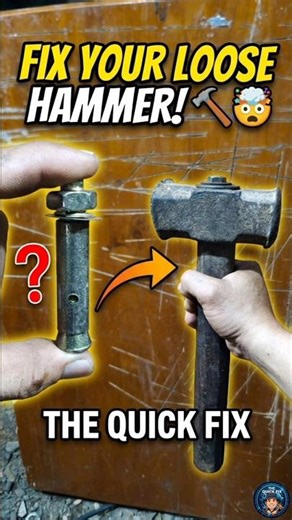 How to fix a loose hammer with an expansion bolt! #shorts #diy #ideas #tips