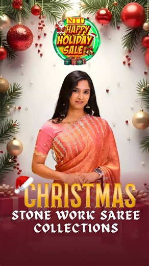 N.T.Theysinghrajan Textiles on Instagram: "Drape yourself in festive elegance! ✨ Rich, stylish & thoughtfully crafted Designer Saree Collections now on Christmas Sale! 🎄💫 Celebrate the season with modern designs, graceful drapes, and exquisite detailing that bring out your unique style and festive charm. ❤️✨ HAPPY HOLIDAY SALE 🎅 நா.த.தேசிங்ராஜன் சில்க்ஸ் & ரெடிமேட்ஸ் ஆலடிப்பட்டி, நல்லூர் #NTTSilks #TheysinghRajan #DesignerSarees #FestiveFashion #SareeCollection #ChristmasSale #HolidaySale #Et