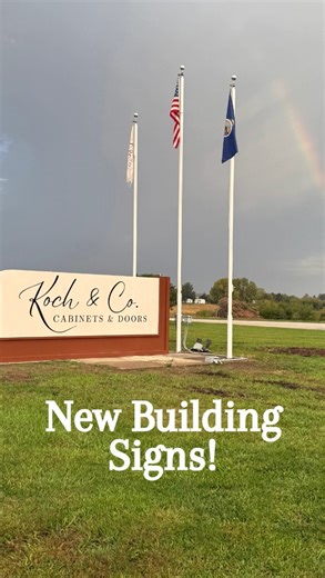 We’re proud to unveil new signage at our Koch Kansas facilities. This refreshed look reflects our continued growth, dedication to quality, and commitment to craftsmanship in everything we do. . . . #CustomCabinetry #CabinetDesign #KitchenInspo #HomeDesign #AmericanMadeCabinets #QualityCraftsmanship #CabinetryExperts #CabinetryForLife #FamilyOwnedBusiness #AmericanMade #BuiltInTheUSA #SmallBusinessPride #SupportLocalBusiness #DreamKitchen #HomeRenovation #InteriorDesignGoals #KitchenGoals #Timele