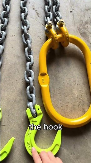 Heavy-Duty Hook & Chain Shackle #rigging #lifting #liftingchain #hardware