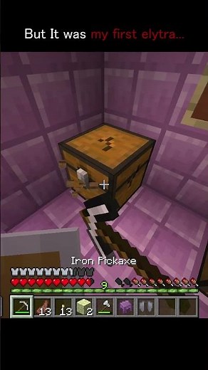 But It was my first elytra...# #minecraft