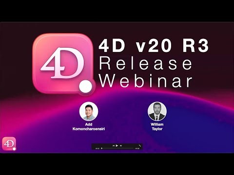 4D Release Webinar: What’s new in 4D v20 R3? [North America - English]
