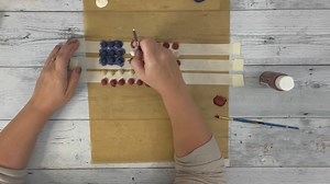 in case you missed this one. Adorable beaded patriotic flag. ❤🤍💙 | We Craft Around