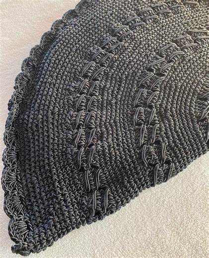 Vintage 1940s Oversized Black Crocheted Clutch Bag - Etsy