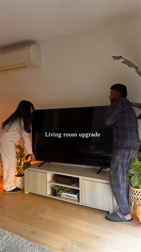 Gimy Samarasekara on Instagram: "Cozy lighting upgrade ✨ Just added the new FancyLEDs RGBW HDMI 2.1 Sync Box to my setup, and it completely transforms movie nights 🎬 The lights match every scene perfectly, making the room feel alive 💡 Use code GIMY10 for a discount 🌙 #ad #fancyleds #homedecor #ambientlight #cozyhome #movienight #backlight #cozylighting #livingroomdecor #homeaesthetic #homemakeover #tvsetup #smarthome"