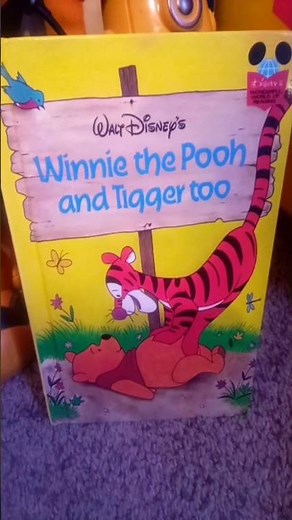 the Winnie the Pooh and Walt Disney Tigger too ❤️🧡💛 storybook
