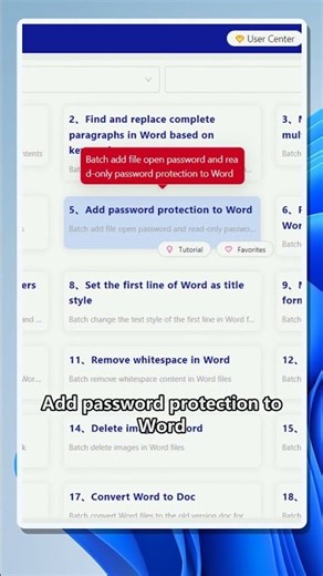 Batch add opening passwords to Word files on Windows