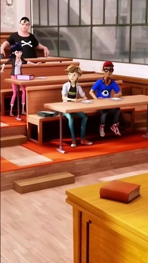 marinette disturbed the whole class #miraculous #ladybug #catnoir
