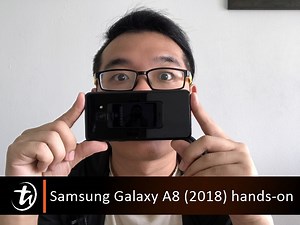 Samsung Galaxy A8 (2018) hands-on video   water test | TechNave