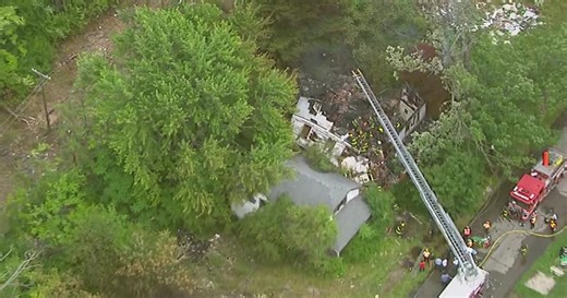 WATCH: Firefighters injured, at least one pulled from rubble of Detroit house