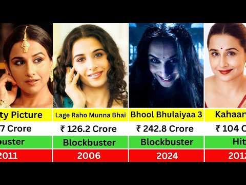 Vidya Balan Hits and Flops Movies List 2005-2026 | Bhool Bhulaiyaa 3 | Kahaani 2 | Guru