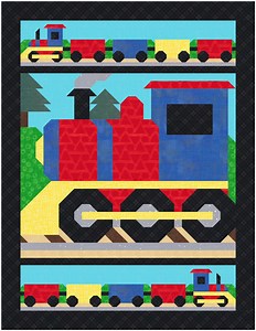 Train Quilt Pattern: Twin Size (66x86), Beginner Friendly (PDF Pattern) - Etsy Canada