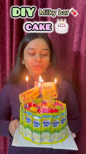 DIY Birthday Cake Craft 🎂 | Easy Birthday Decoration Idea