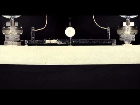 Bending failure of an under reinforced concrete beam: Materials Lab on-line