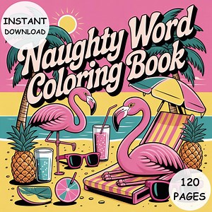 Swear Word Adult Coloring Book 120 Hilarious & Stress Relief Pages Bold Printable PDF Instant Download for Adults Only - Etsy