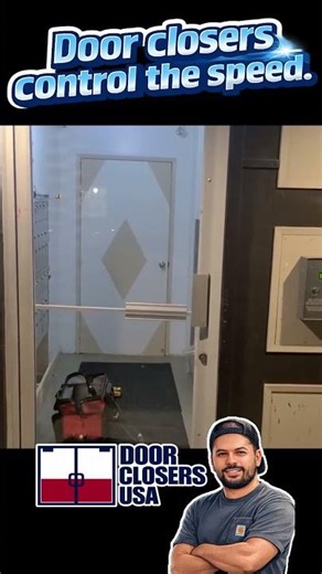 Why Do Commercial Doors Close So Slow? #shorts #construction #doors
