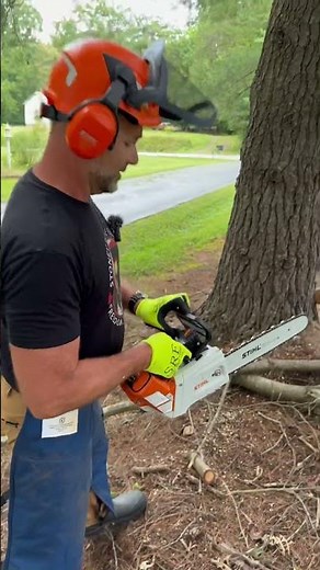 #tooltuesday STIHL Commercial Battery Chainsaw? For Real? #shorts #STIHLBattery