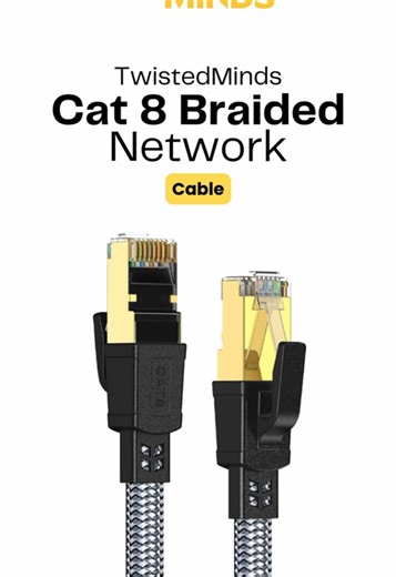 🚀 Next-Level Connectivity with TWISTED MINDS CAT8 Network Cables! \t•\tUltra-Fast Speeds for gaming, streaming, and high-performance networking \t•\tFlat & Braided Design for durability, flexibility, and easy cable management \t•\tMultiple Lengths Available – 2m, 5m, 10m, and 20m to fit any setup \t•\tHigh-Quality Shielding reduces interference for a stable connection \t•\tPerfect for Home, Office & Gaming Rigs 🎮💻 Stay ahead with a lag-free, high-speed connection built for the future! #Twiste