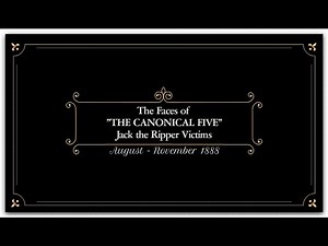 The Faces of "The Canonical Five" Jack the Ripper Victims (Artistic Reconstruction)