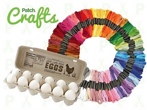 Rainbow-Wrapped Easter Eggs