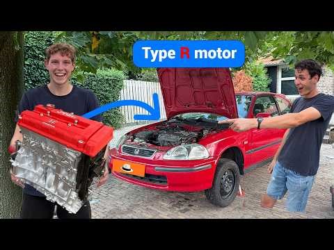 Hoe moeilijk kan een ENGINE swap zijn? - 500PK Civic Build