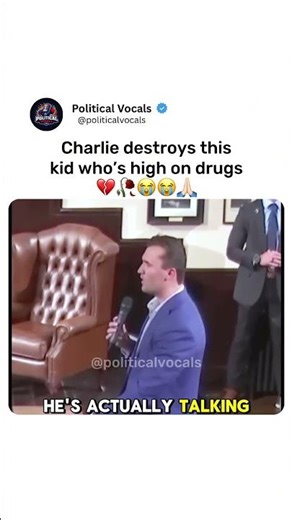 Charlie Destroys this kid who's just High. #charliekirk #politics #uspolitics