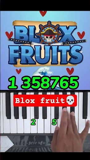 Blox Fruits Easy Piano Tutorial #shorts #bloxfurit #pianotutorial