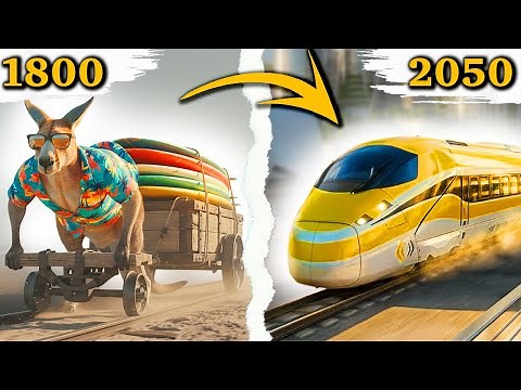 🚆 Australia Trains Evolution (1800–2050) | From Kangaroo Cart to AUSTRALIS 2050
